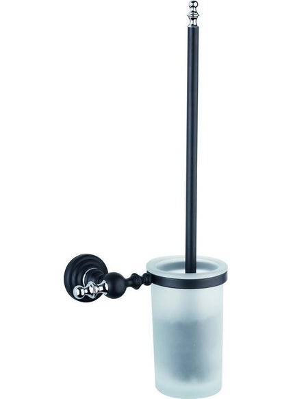 Saray Banyo Saray Bathroom Artemis Black Chrome Toilet Brush  - Image 1