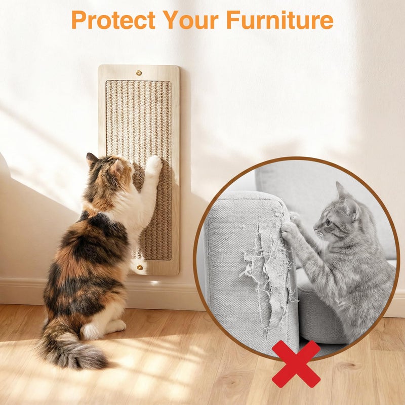 Cakhdry Cat Wall Shelves, Wooden Multi-Level Cat Climbing Furniture, House, Steps, Sisal Scratcher, Perches Bed & Ball, Space-Saving Wall Mounted Cats Shelves for Play & Rest - Image 5