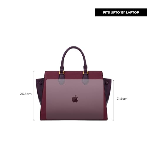 Miraggio Callie Satchel for Women – Stylish Women’s Handbag with Zipper Closure, Ideal for Daily Use - Wine - Image 3