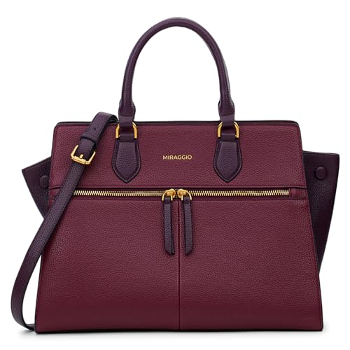 Miraggio Callie Satchel for Women – Stylish Women’s Handbag with Zipper Closure, Ideal for Daily Use - Wine - Image 5