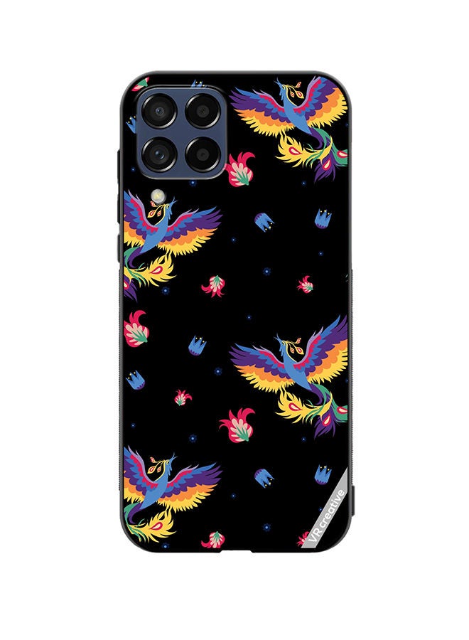 VR CREATIVE Protective Case Cover For Samsung Galaxy M53 Bird And Flowers For Bed Linen Design Multicolour - Image 1