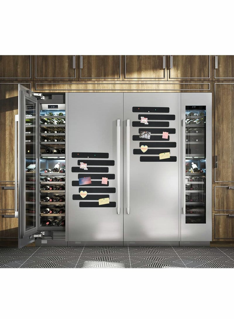 8 Black Felt Pin Board Strips with 35 Pushpins Ideal for Home Office Organization - Image 5