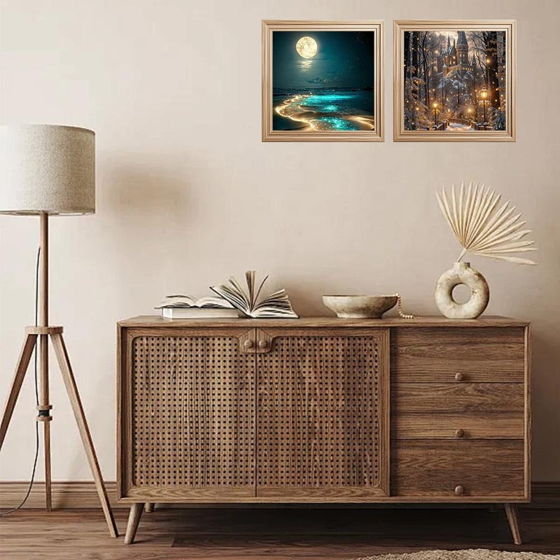 Diamond painting, a popular style, featuring dreamy landscapes and full diamonds, perfect for DIY bedroom and living room wall decorations. - Image 5