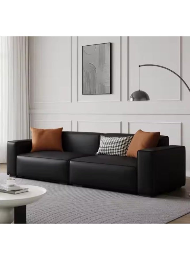 Zayn comforts Elegant and Spacious Fabric Sofa Set 2 Seater â€“ Sleek Design for a Comfortable Living Room (Black) - Image 4