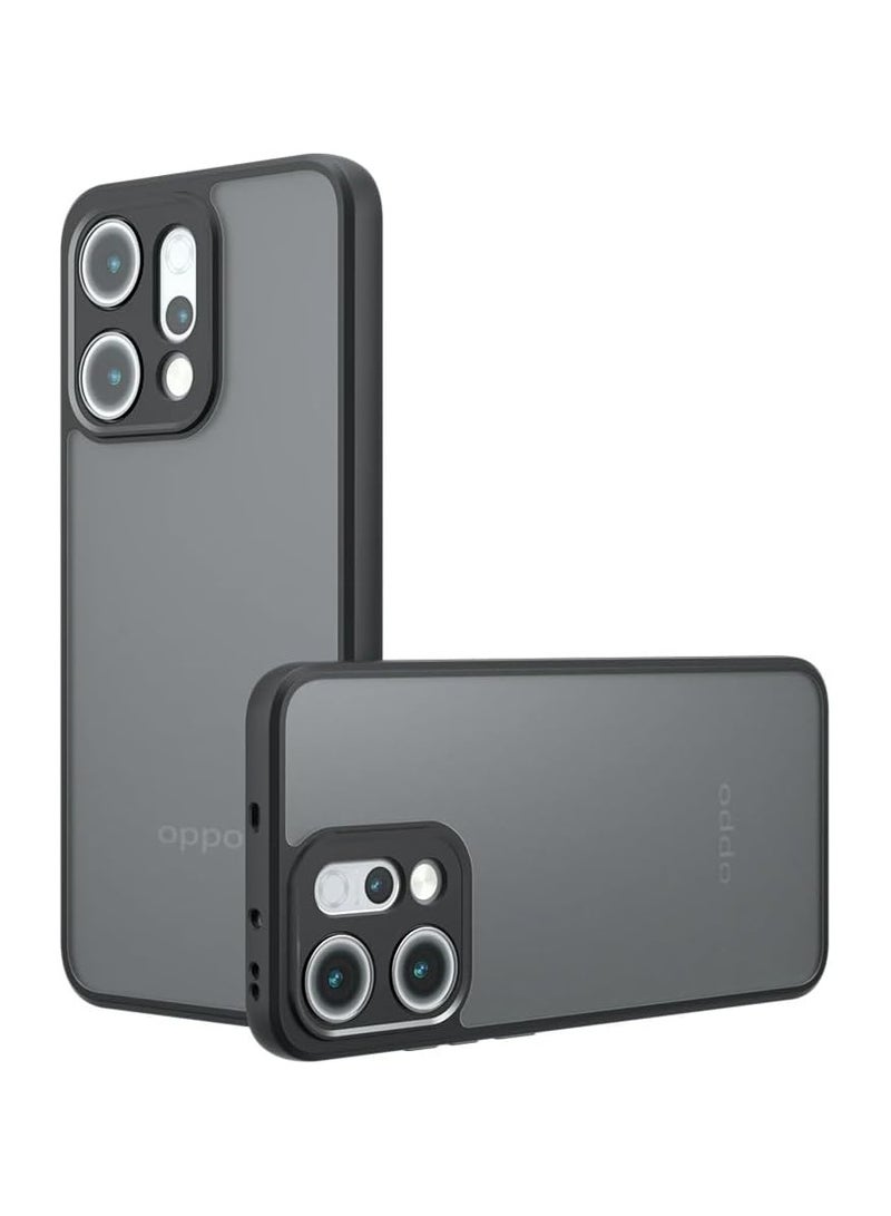 general Case Compatible with OPPO Reno 14F, Skin-friendly Frosted Clear Transparent Case Airbag Protection Anti-yellowing Shockproof PC+TPU Case - Image 1