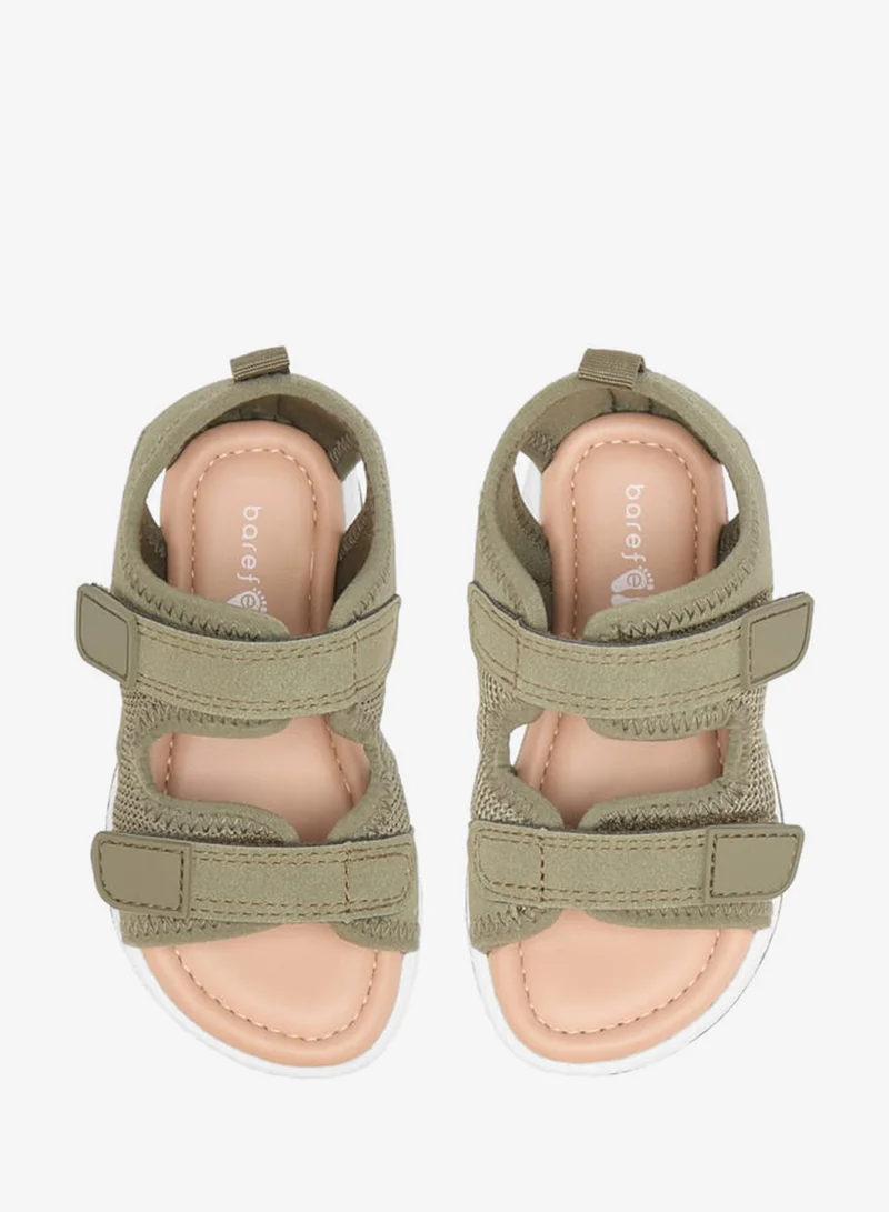 Barefeet Boys Textured Floaters with Hook and Loop Closure