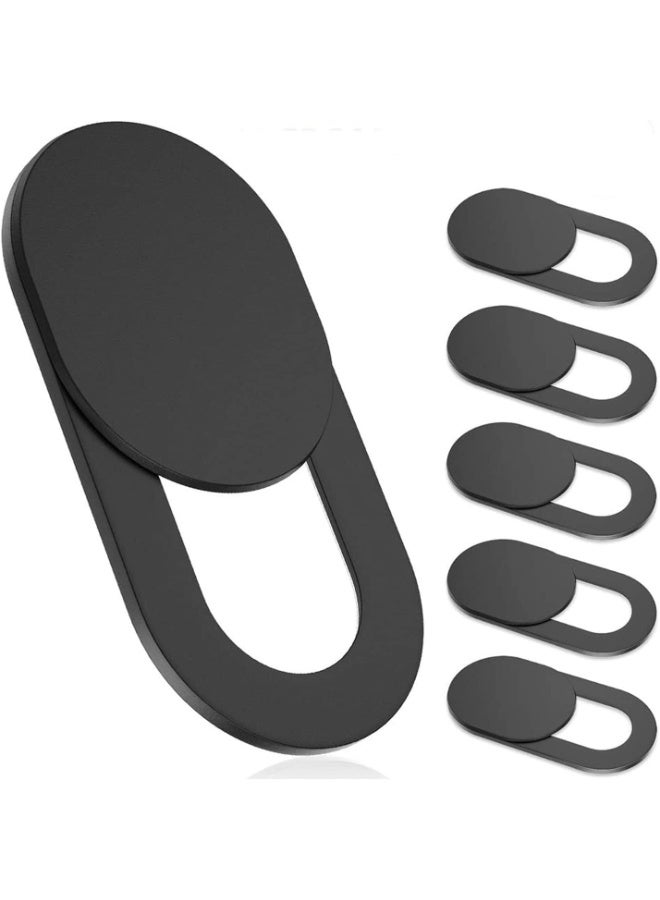 6pcs Webcam Cover, Ultra Thin, for Laptop, PC, Computer, Apple MacBook, iPad, Cell Phone, etc. 0.22 inch thick net block to protect your privacy and security （Black） - Image 1