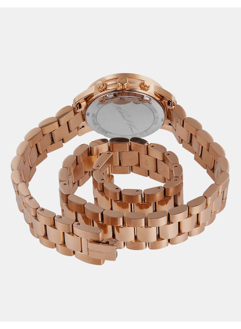 Michael Kors Women Women's Analog Rose Gold Dial Rose Gold Tone Watch - MK7453 - Image 5