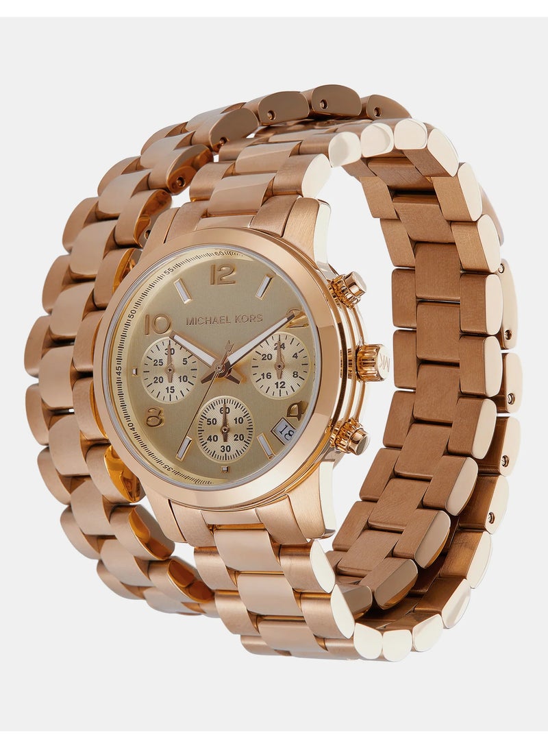 Michael Kors Women Women's Analog Rose Gold Dial Rose Gold Tone Watch - MK7453 - Image 3