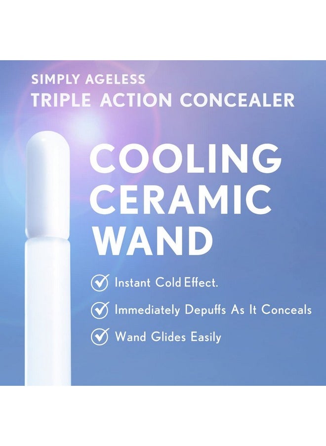 CoverGirl COVERGIRL Simply Ageless Triple Action Concealer, Classic Ivory, Pack of 1  - Image 4
