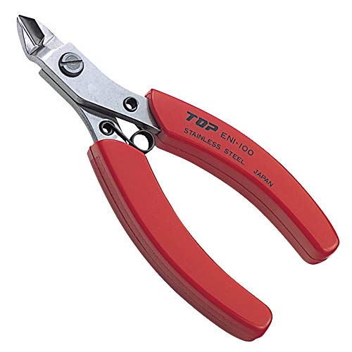 TOP Nipper Cutting Pliers Sharp Heavy Duty Japanese Stainless Steel, Spring Loaded Precision Flush Cut Pliers 4.25", Wire Cutter Tool, Made in JAPAN - Image 5