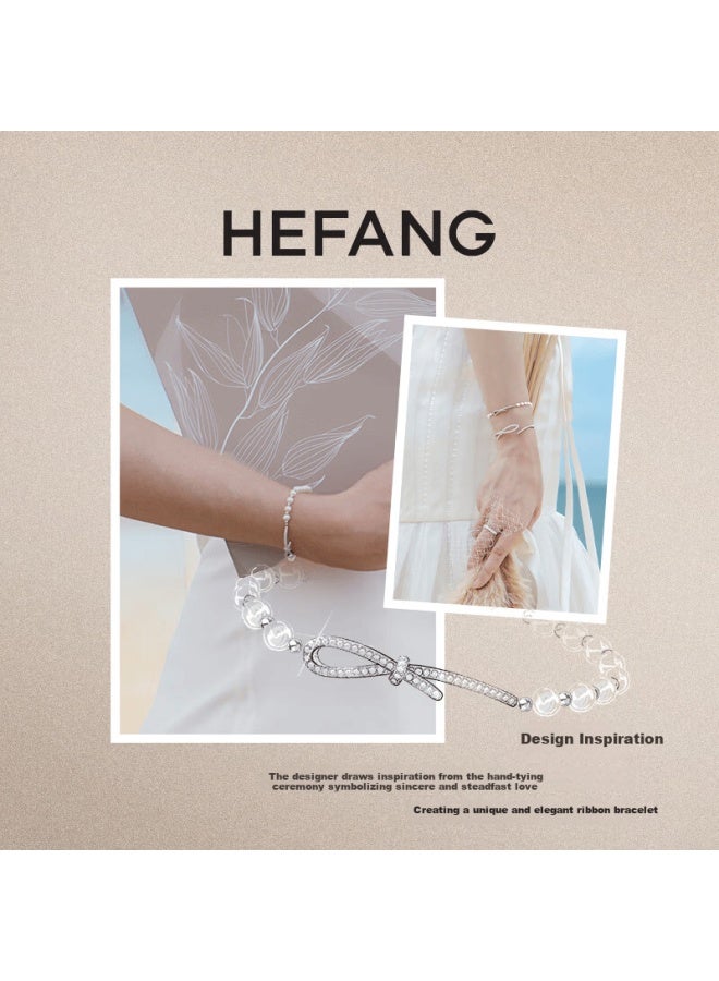 Hefang Elegant Ribbon Bracelet elry Premium Birthday Gift For Girlfriend Wife - Image 3