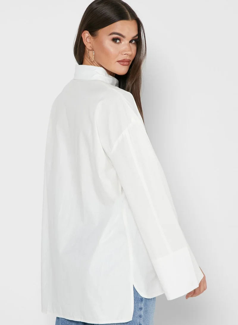 PUBLIC DESIRE Split Sleeve Oversized Shirt