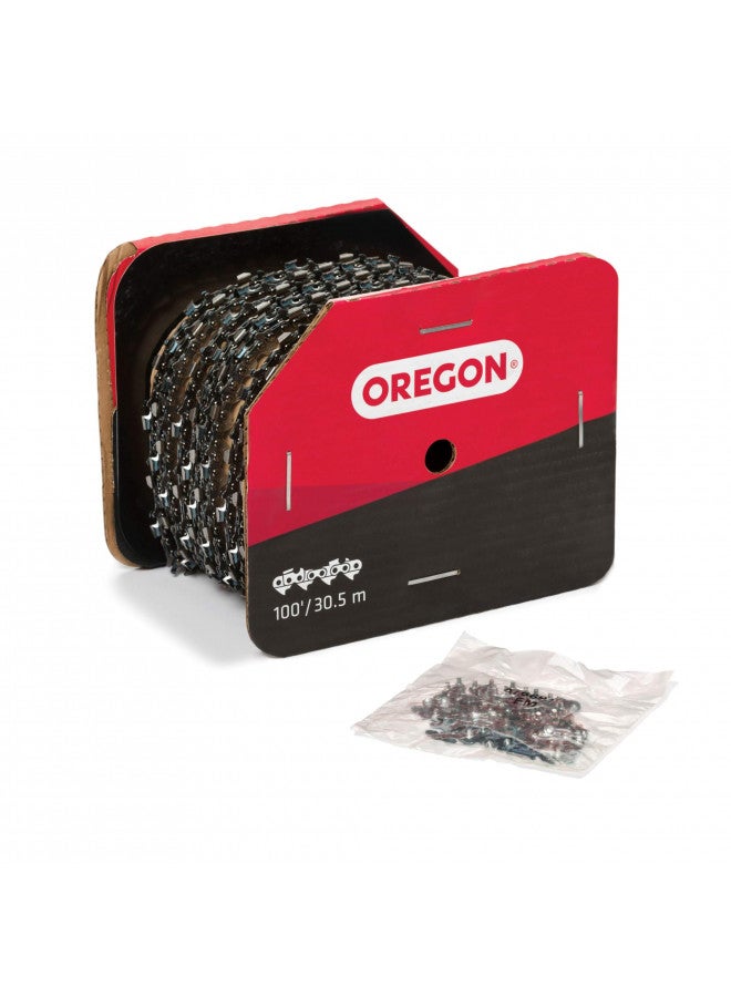 Oregon Oregon 72LPX100U 100-Foot Reel of Super 70 Chisel Chain, 3/8-Inch Pitch, .050" Gauge 
