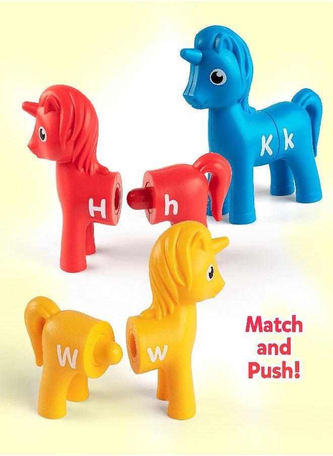 Coogam Coogam Unicorn Uppercase & Lowercase Letters Matching Game,13pcs Double-Sided ABC Letter Toys with 26 Alphabet Recognition Match Games Preschool Educational Montessori Toys for Toddlers Boys Girls  - Image 2
