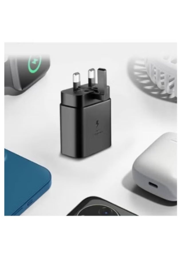 X SMART X-smart 38W Dual Port Fast Charging Wall Adapter (USB-C & USB-A) for Samsung Galaxy, Black - Image 2