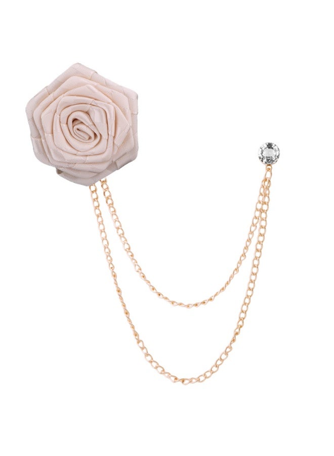 Shougu New Style Handmade Fabric Suit Accessories Tassel Flower Brooch Chest Flower