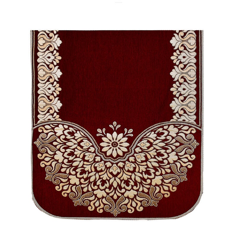 SAWNA HOMES Velvet L Shape Sofa Covers Set - Premium 7 Seater Sofa Slip Protector Covers for Living Room Decor - Heavy Fabric Slip Protector for Long Couch, Mehroon - Image 4