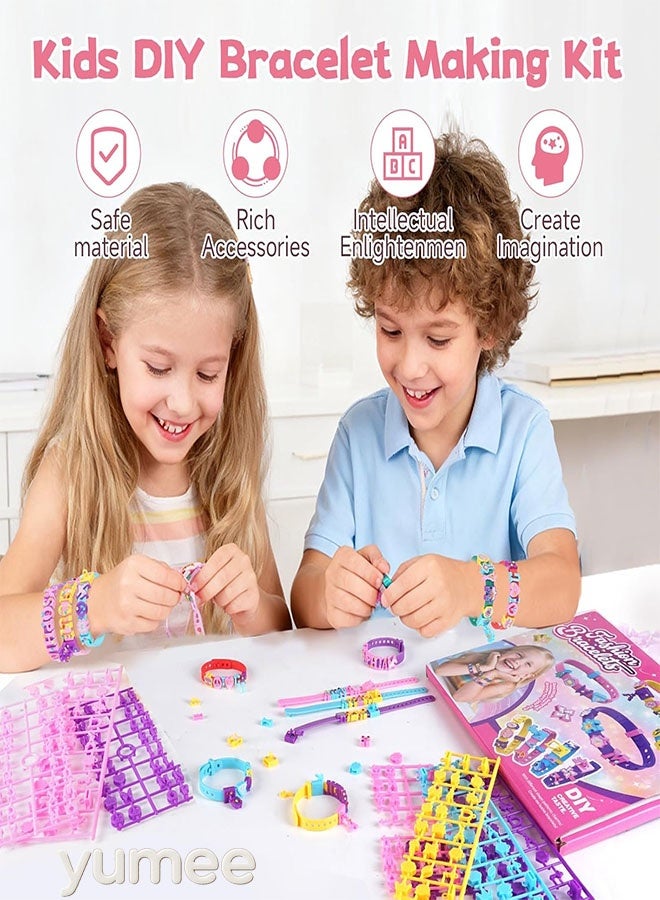 yumee DIY Bracelet Making Kit for Kids, 8 Sets Jewelry Craft Beads Set, Creative Arts & Crafts Gift for Girls Boys Age 3-12 - Image 2