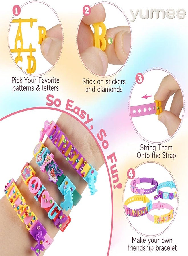 yumee DIY Bracelet Making Kit for Kids, 8 Sets Jewelry Craft Beads Set, Creative Arts & Crafts Gift for Girls Boys Age 3-12 - Image 4