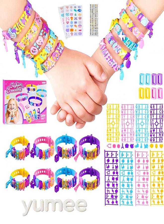 yumee DIY Bracelet Making Kit for Kids, 8 Sets Jewelry Craft Beads Set, Creative Arts & Crafts Gift for Girls Boys Age 3-12 - Image 1