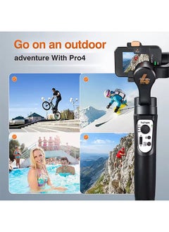 hohem Hohem Official iSteady Pro 4 Gimbal for GoPro 12/11/10/9/8/7/6 DJI OSMO Insta360 One R Action Camera 3-Axis Handheld Stabilizer  - Image 3