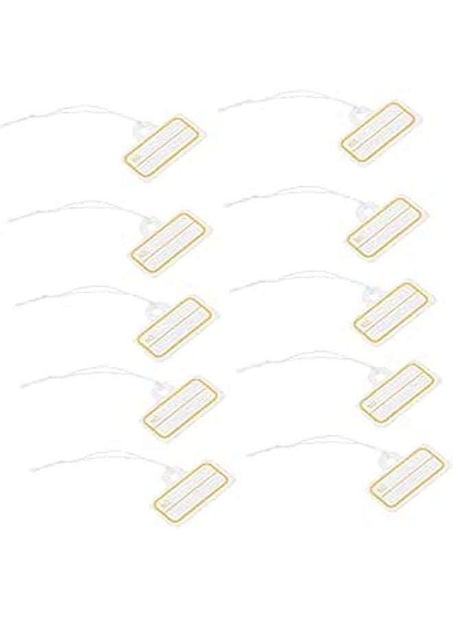 100 Pcs Elastic Cord Price Tags Blank Writable Paper Tags For Clothing And Wine Bottles - Image 1