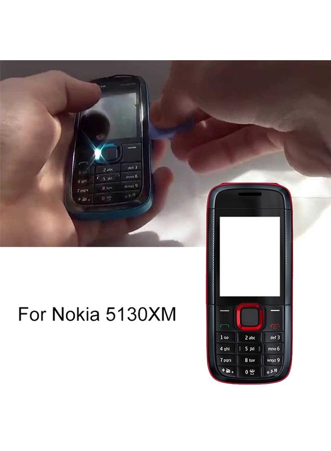 erorex For Nokia 5130XM Full Housing Cover(Red) - Image 3