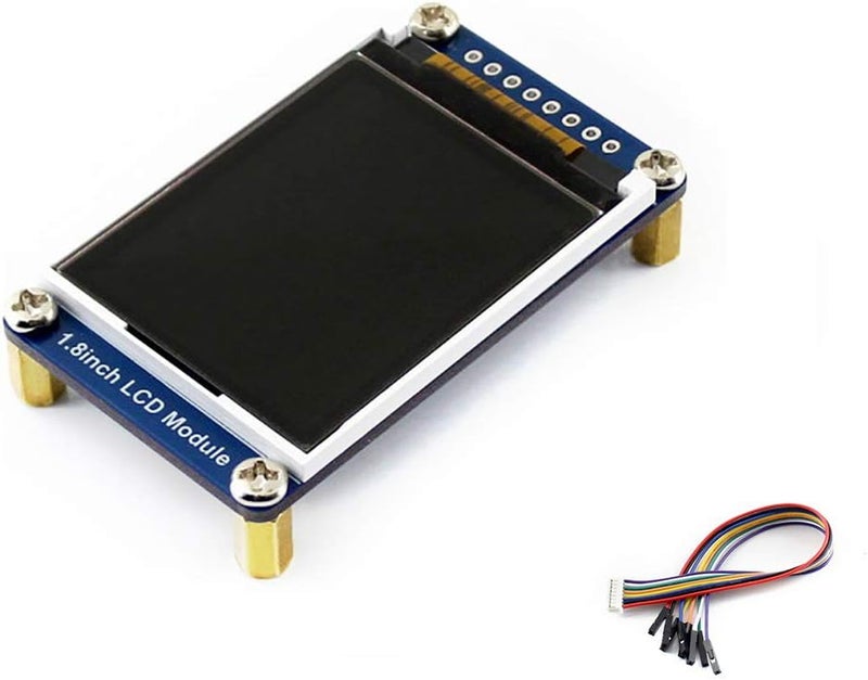 Waveshare 1.8inch LCD Display Module 128x160 Pixels Embedded Controller Communicating via SPI Interface. RGB, 65K Display Color with Examples for Raspberry Pi/Jetson Nano/Arduino - Image 1