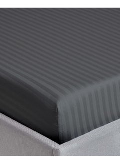 MAXQON Fitted Bed Sheet +2Pcs Pillow Covers, King/Queen/Double/Single Sizes, Color Grey  - Image 2