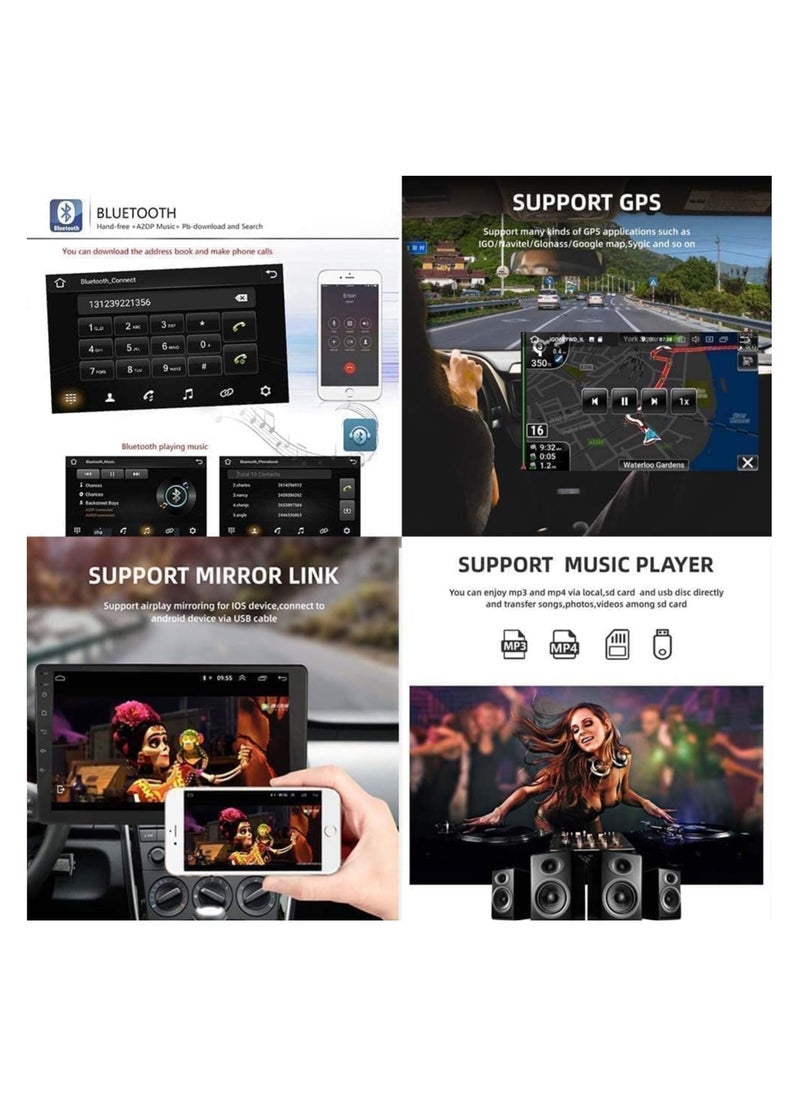 SHEZA STAR - Android Car Stereo for Toyota Pickup LC70 LC75 LC76 LC79 2007-2024 2GB RAM 32GB ROM Support Carplay, M-Link Wi-Fi BT, Radio GPS, 9 Inch IPS.QLED Touch Screen with AHD Camera Included - Image 1