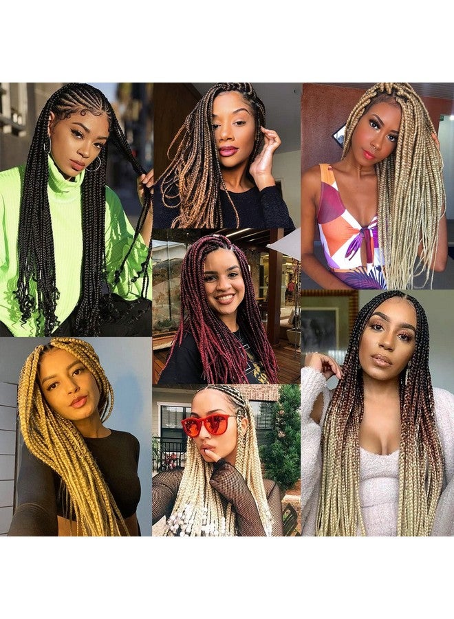 Dorsanee Pre Stretched Braiding Hair 20 Inch 8 Packs Natural Black Professional Braiding Hair for Braids Soft Yaki Texture Hot Water Setting Synthetic Hair Extensions (20inch,#1B) - Image 5