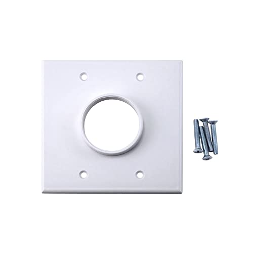 Skywalker Dual Gang Wall Plate with 1-3/4in Opening (White) - Image 4