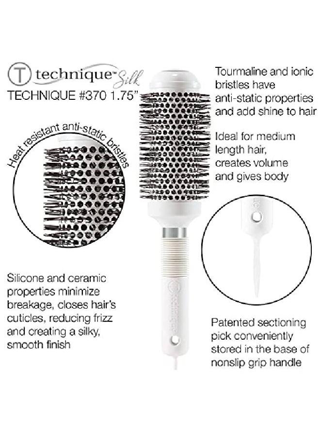 Cricket - Technique Silk 175” Thermal Seamless Barrel Hair Brush Ceramic Tourmaline Ionic Bristle Antistatic Hairbrush For Blow Drying Curling And Styling For All Hair Types - Image 1