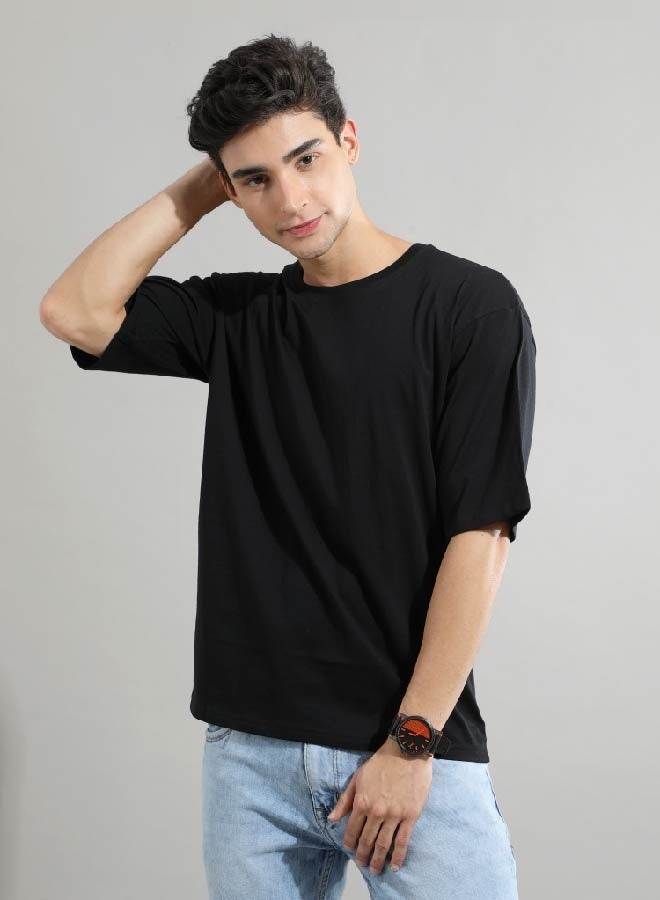 Dutees Black Street Tees Oversized T-Shirt - Image 1
