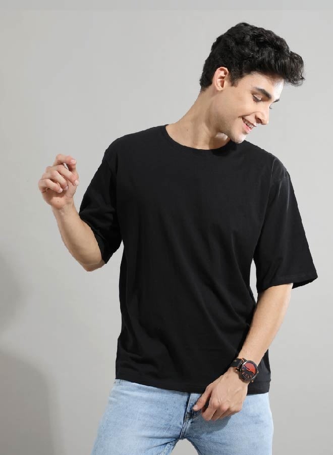 Dutees Black Street Tees Oversized T-Shirt - Image 2
