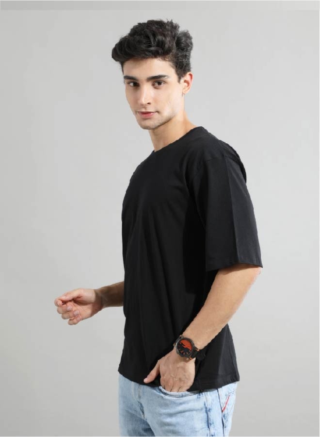 Dutees Black Street Tees Oversized T-Shirt - Image 4