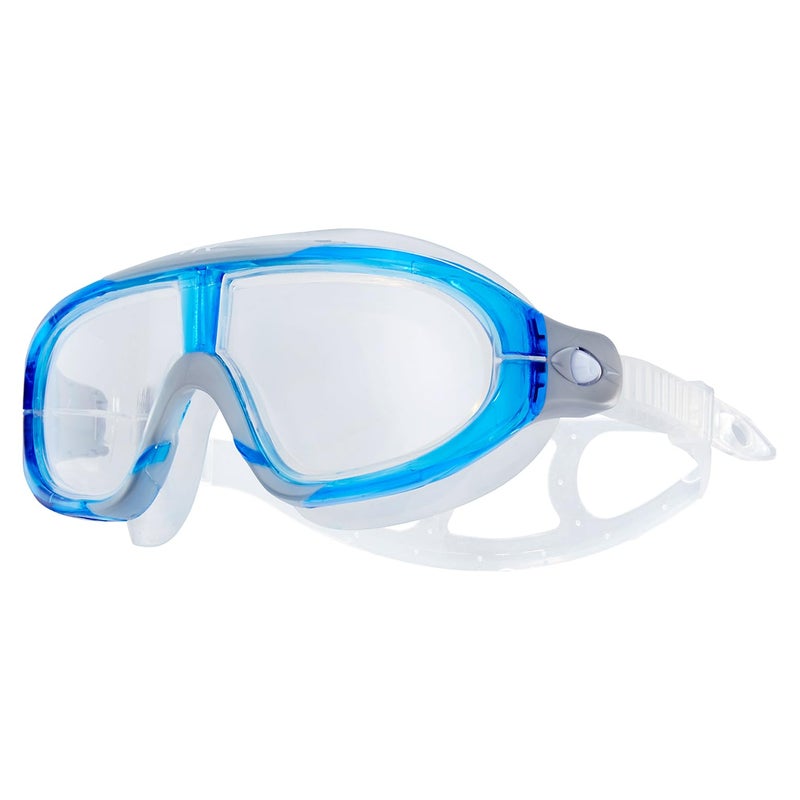 TYR Orion Swim Mask Adult Fit, Clear/Blue/Grey - Image 1