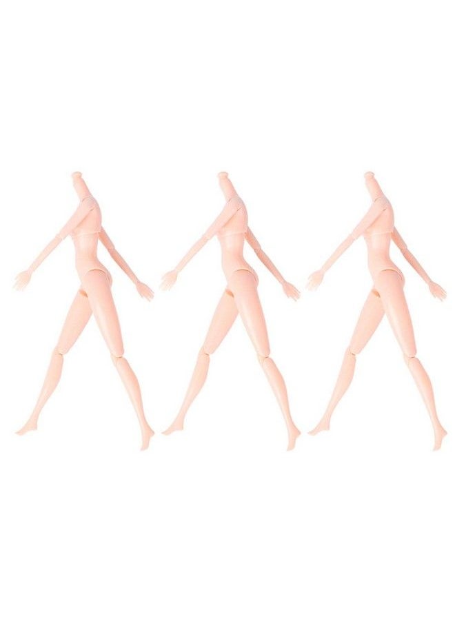 HEALLILY - 3Pcs 12 Moveable Joints Toys Doll Body Without Head Female Figure Naked Body Dolls Toy Pullip Doll,Doll Body,Doll Joints(A) - Image 1
