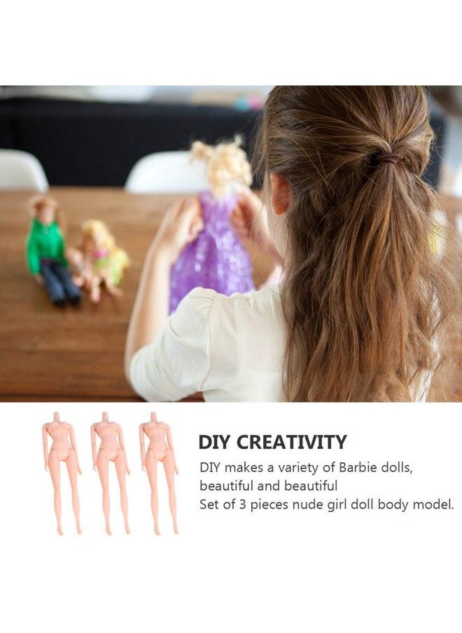 HEALLILY - 3Pcs 12 Moveable Joints Toys Doll Body Without Head Female Figure Naked Body Dolls Toy Pullip Doll,Doll Body,Doll Joints(A) - Image 1