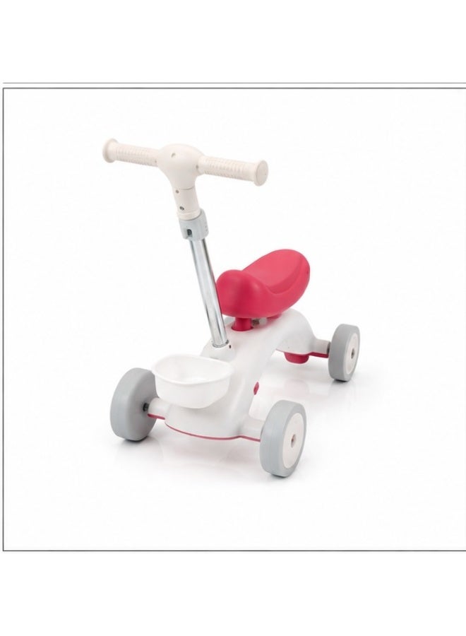 2-in-1 Toddler Balance Bike with Push Handle – Kids Ride-On Tricycle with Storage Basket, Ages 1-3 - Image 1