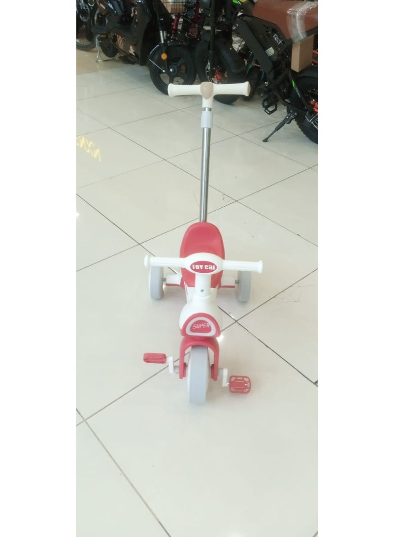 2-in-1 Toddler Balance Bike with Push Handle – Kids Ride-On Tricycle with Storage Basket, Ages 1-3 - Image 4