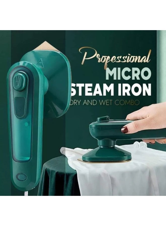 LOISTE Mini Steam Iron 2-in-1 – Portable Handheld Steam Ironing Machine with Dry & Steam Modes for Clothes, Travel & Home Garment Care | Strong Water Mist | Plug & Play | Flt ironing & Hanging Ironing | 0.4 kg | Built-in Water tank for Steam | Assorted Colour - Image 2