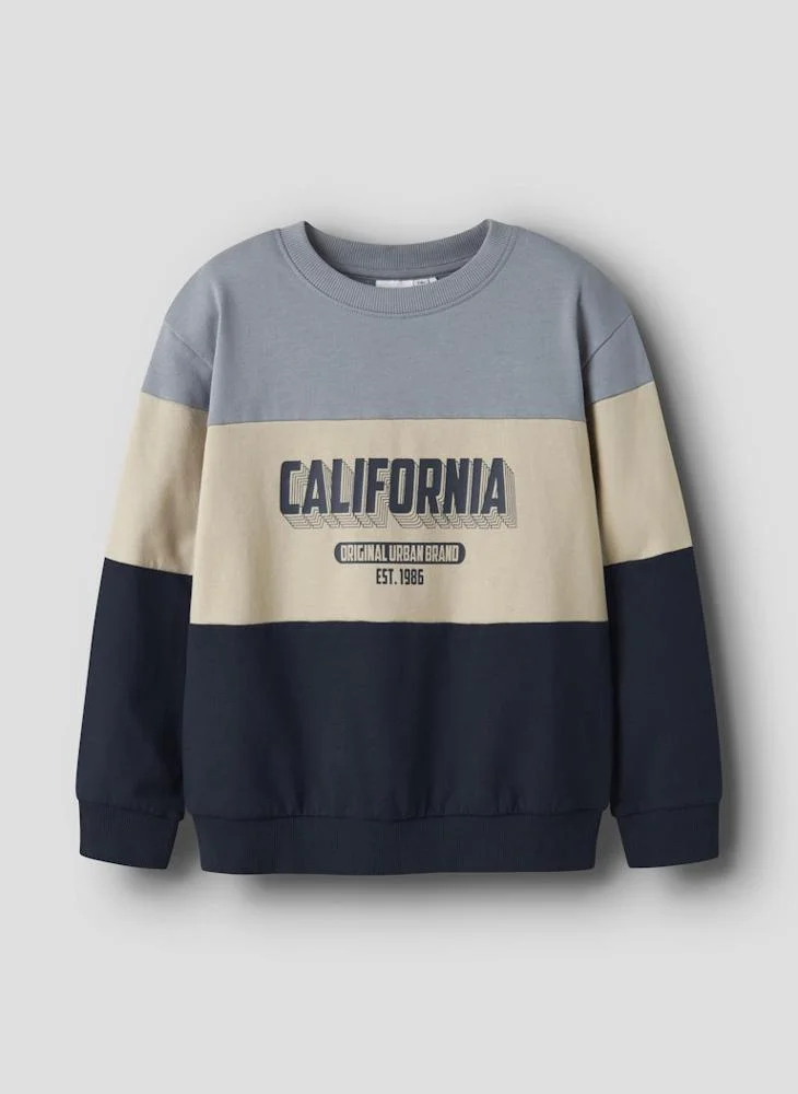 NAME IT Youth Graphic Crew Neck Sweatshirt
