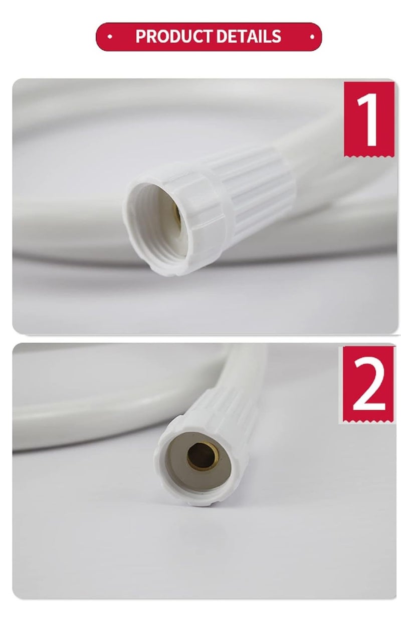 Kyoto KYOTO PVC Plastic Nut 18 inch Connection Pipe Hot Cold Water Supply Connection Pipe for Wash Basin Kitchen Geyser Toilet Accessories for Bathroom PACK OF 40  - Image 3