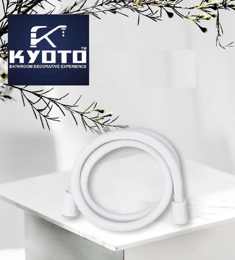 Kyoto KYOTO PVC Plastic Nut 18 inch Connection Pipe Hot Cold Water Supply Connection Pipe for Wash Basin Kitchen Geyser Toilet Accessories for Bathroom PACK OF 40  - Image 2