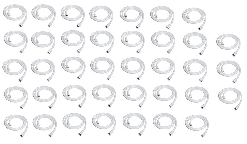 Kyoto KYOTO PVC Plastic Nut 18 inch Connection Pipe Hot Cold Water Supply Connection Pipe for Wash Basin Kitchen Geyser Toilet Accessories for Bathroom PACK OF 40  - Image 1