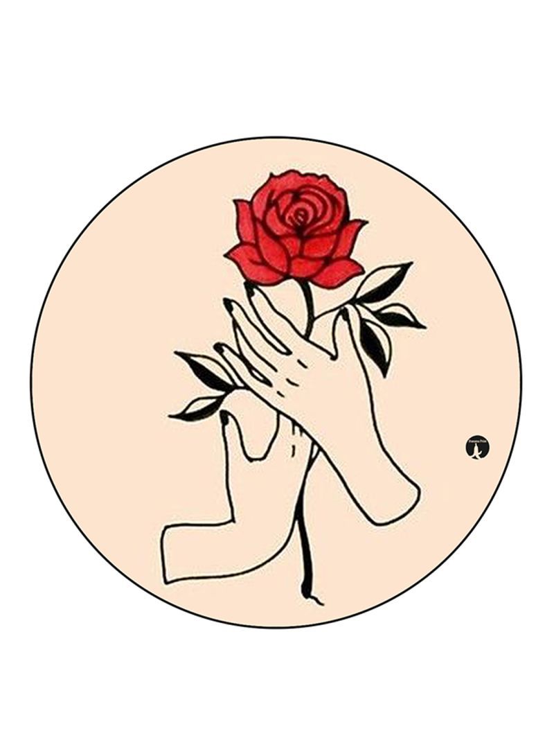 RKN Flower Printed Mouse Pad Multicolour