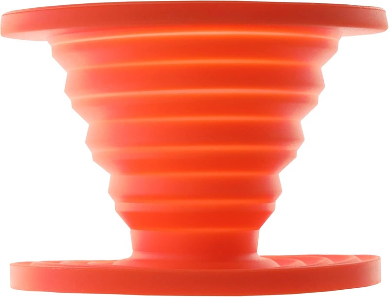 UST Collapsible Flexware Coffee Drip with Strong, Flexible, Compact, BPA Free Design and Lid Seal for Hiking, Backpacking, Camping and Outdoor Survival, Orange, One Size (20-CKT0019-09) - Image 1