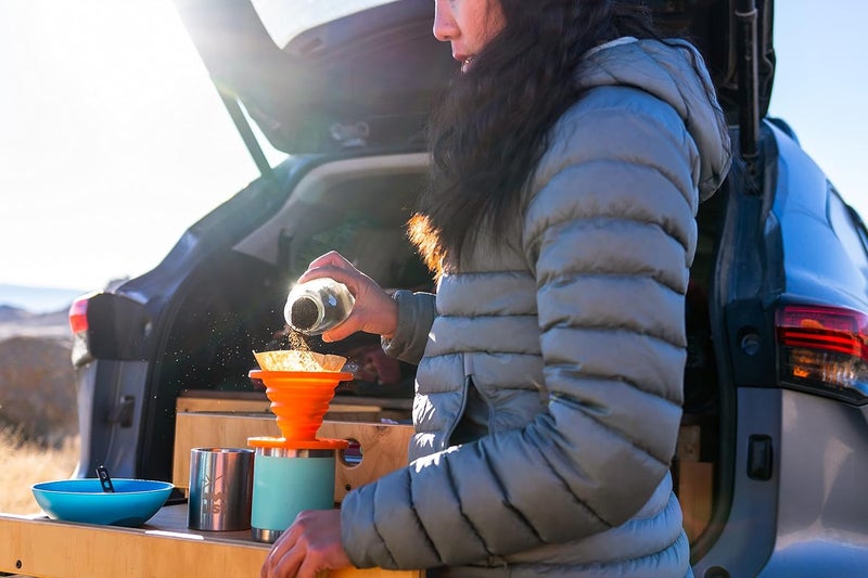 UST Collapsible Flexware Coffee Drip with Strong, Flexible, Compact, BPA Free Design and Lid Seal for Hiking, Backpacking, Camping and Outdoor Survival, Orange, One Size (20-CKT0019-09) - Image 2